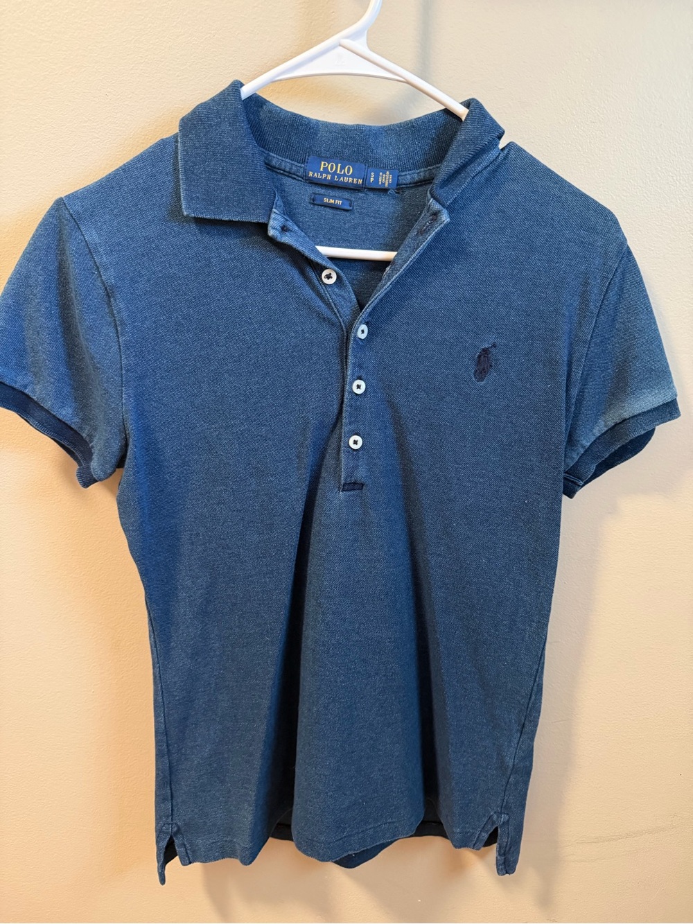 Ralph Lauren Blue Slim Fit Polo Shirt